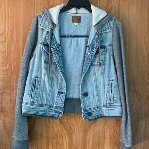 American Eagle Jean Jacket/Hoodie